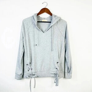 MICHAEL‎ KORS Gray Hooded Pullover Size Small